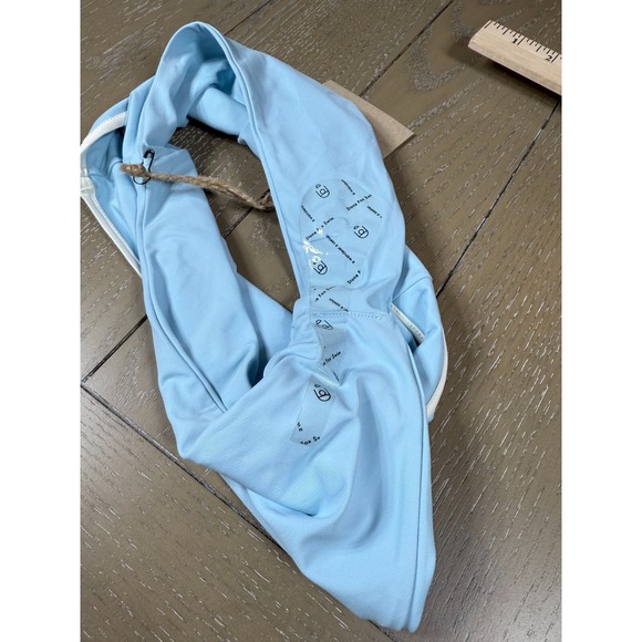 Stone Fox Swim  Bikini Bottom Size XS Light Blue High-Waisted Buttery Fit - Picture 3 of 7